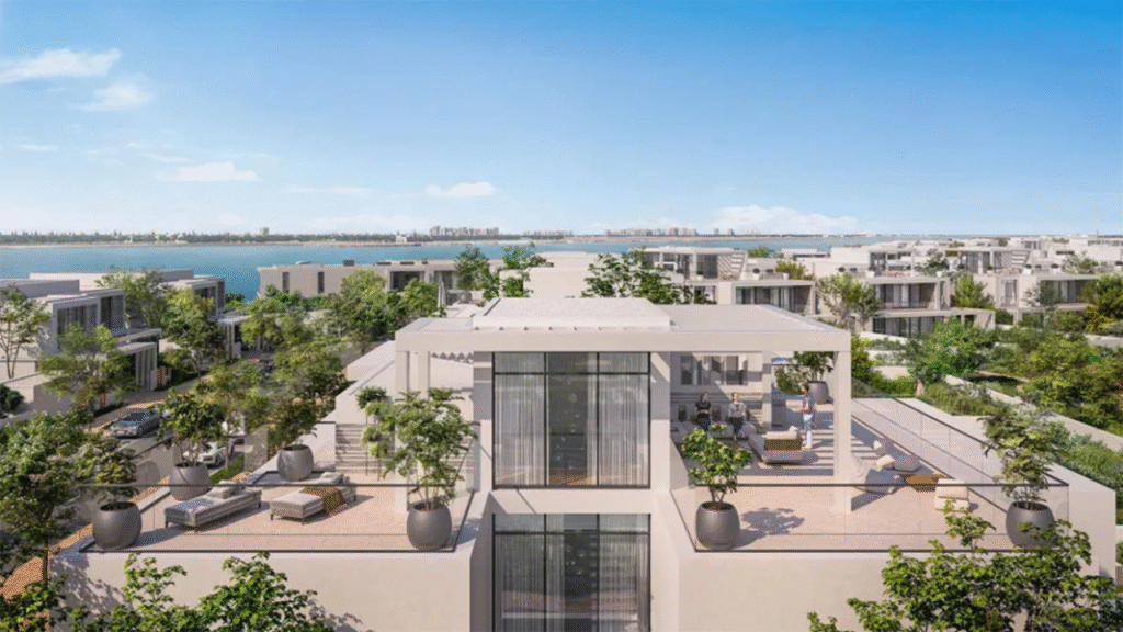 An image of Hudayriyat Island community called Bashayer Villas